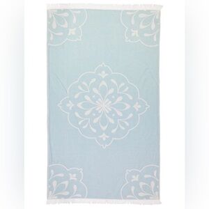 Sahra Pestamal Turkish cotton towel teal